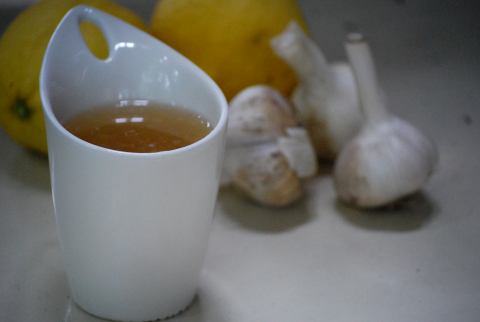 vgourmet, Ruth Richardson, garlic ginger tea