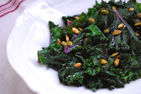 DSC_0030 sesame kale, steamed kale, vegan side dish, vgourmet, Ruth Richardson