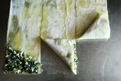 vegan spanikopita, spinach pie, vgourmet, ruth richardson