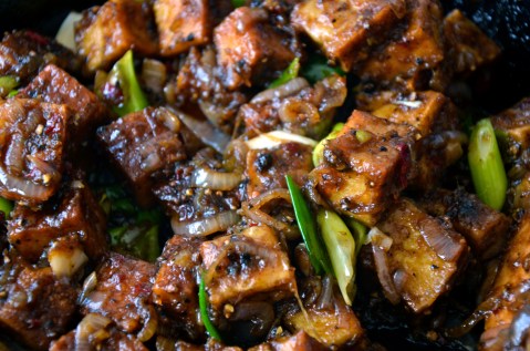 black pepper tofu