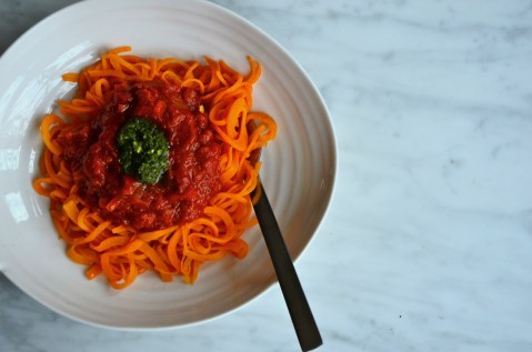 Sweet potato pasta