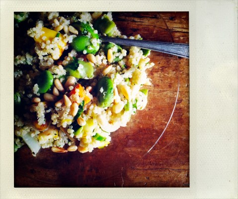 quinoa fava bean