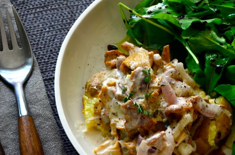 fricassee chanterelles